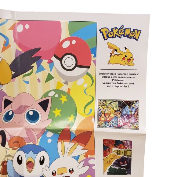 Pokemon Pikachu Birthday Party Puzzle 500 Pieces Buffalo Puzzle Pokemon Poster - Picture 10 of 15